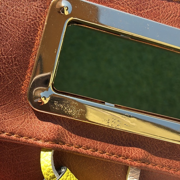 Brown Clutch with Colorful Tassels - Picture 4 of 4